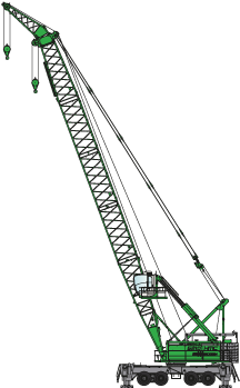 6210 Mobil 91ad50f5ba Sennebogen 6210 Hmc 2 E725d9304b - Jib Crane Auxiliary Jib (458x359), Png Download