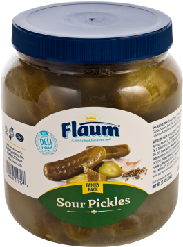 Sour Pickles Family Pack Jar <br> - Flaum Sour Pickles (480x480), Png Download