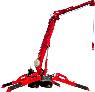 Urw 706 2 Spider Crane - Spider Crane Dwg 3d (639x380), Png Download