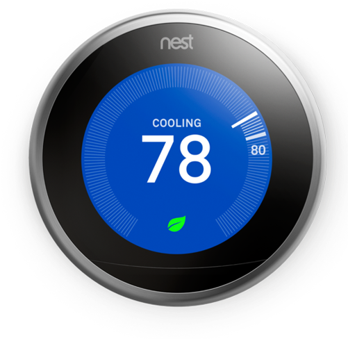 Meet The Nest Learning Thermostat - Nest 3rd Generation Learning Thermostat (500x500), Png Download