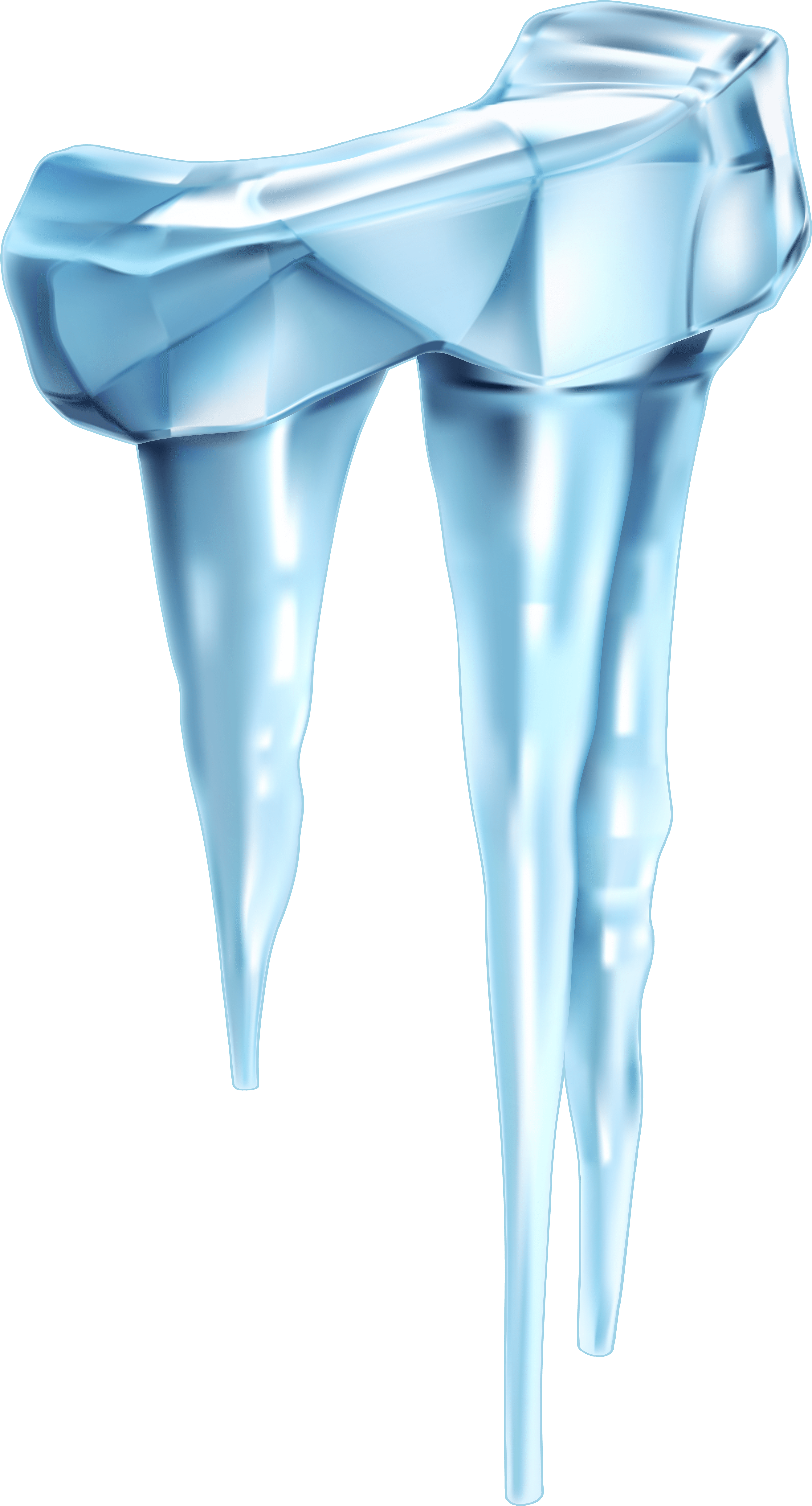 Blue Icicle Cliparts - Icicle Png (4366x8000), Png Download