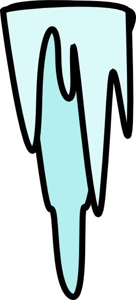 Icicle Starter Clip Art - Icicle Clip Art (270x595), Png Download