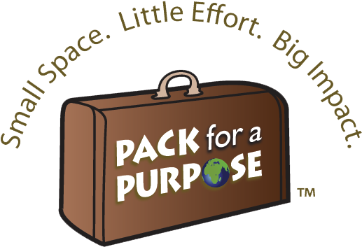 Pfap-suitcase - Pack For A Purpose (602x416), Png Download