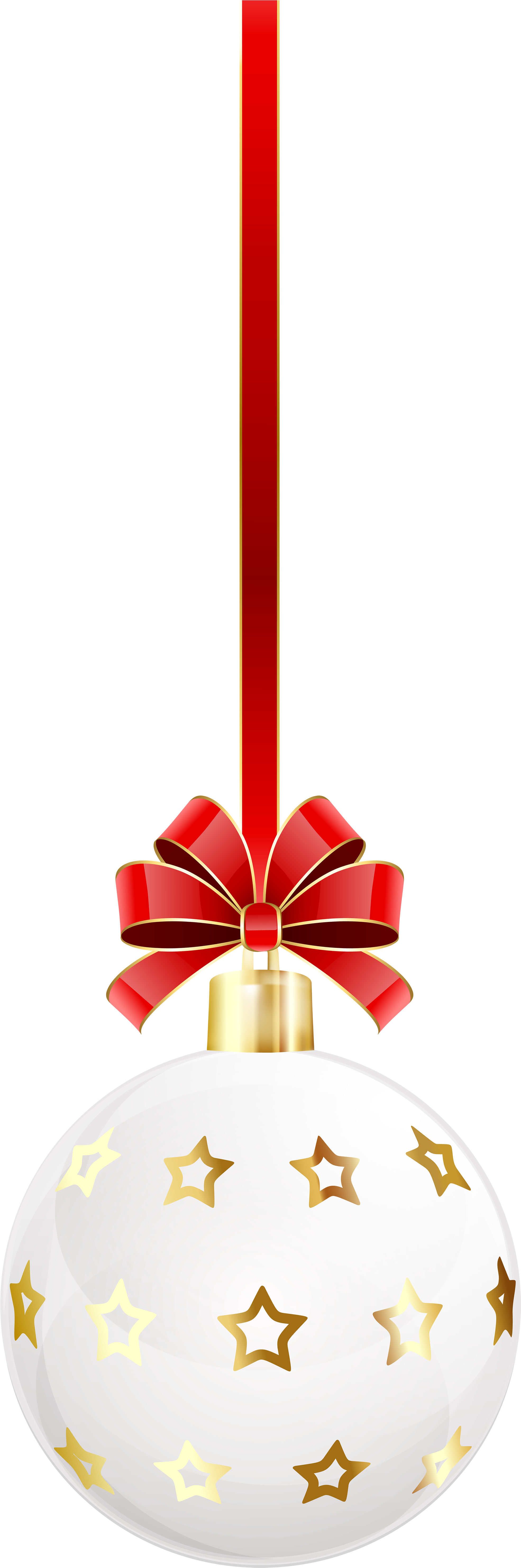 View Full Size - White Christmas Ball Clipart (2110x6000), Png Download