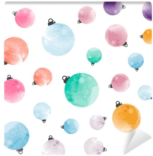 Cute Different Colorful Decorative Watercolor Christmas - Watercolor Painting (400x400), Png Download