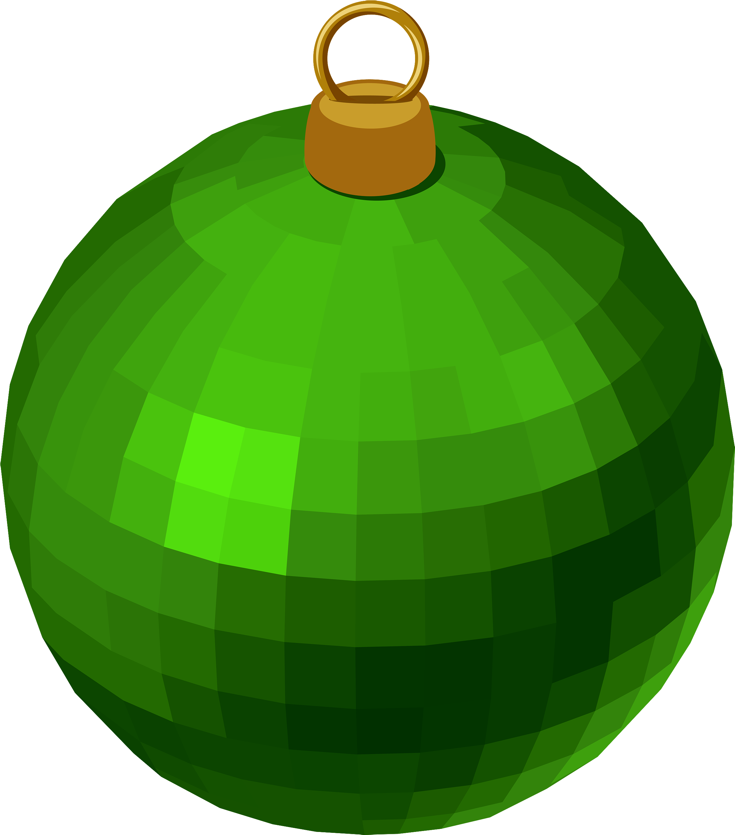 Green Christmas Ball Png (625x709), Png Download