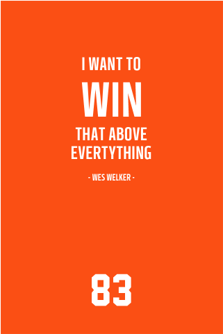 Wes Welker Denver Broncos Inspirational Win Quote Poster-downloadable - Wes Welker (480x480), Png Download