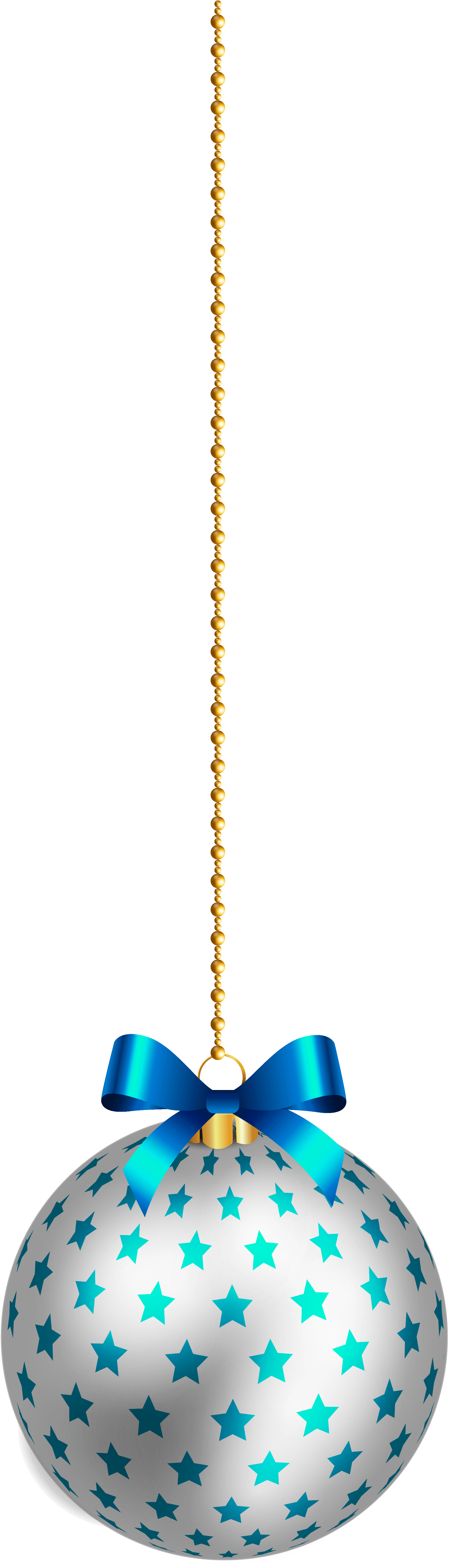 Christmas Necklace Cliparts - Clipart Of Hanging Christmas Balls (2019x6202), Png Download