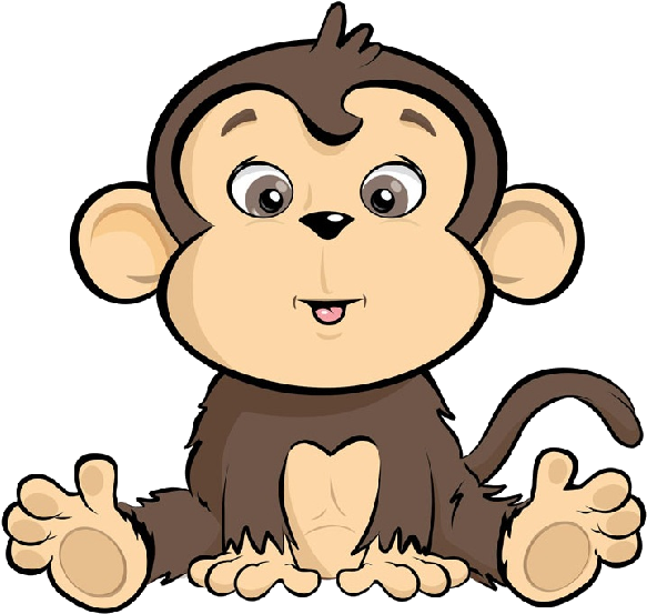 Clipart Of Cartoon Monkeys Monkey Image 14 Png 600 - Monkey Png Cartoon (600x600), Png Download
