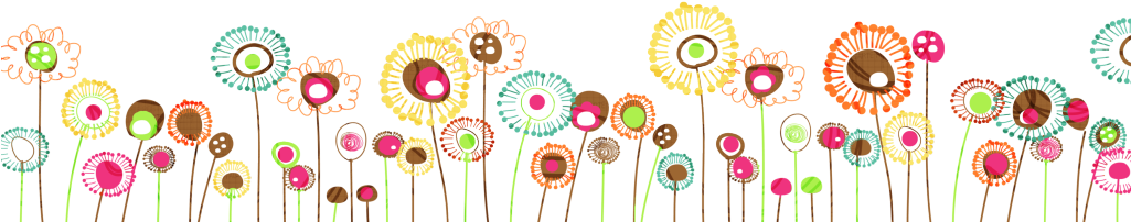 Flowers Border Vector Free Download - Baby Girl Middle Names (1024x256), Png Download