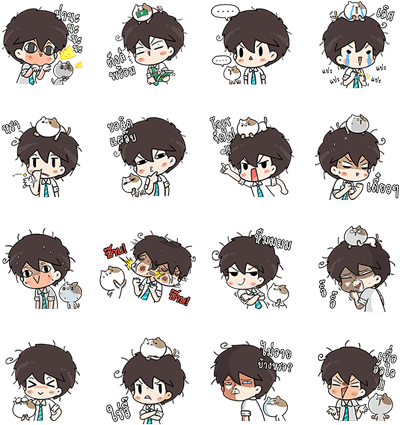 Salaryman & Tofu The Funny Cat (420x448), Png Download