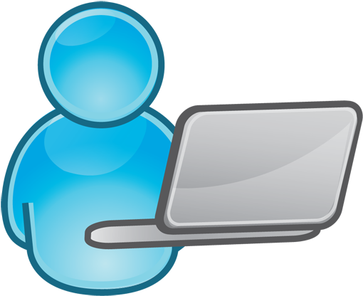Computer User Clipart (619x500), Png Download
