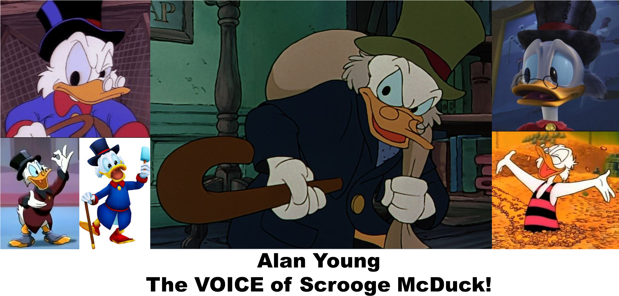 Alan Young Has Been The Voice Of Scrooge Mcduck Since (2059x1028), Png Download