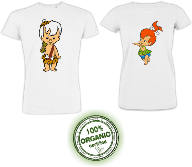 Tricouri Pentru Cupluri Bam Bam And Pebles (750x720), Png Download