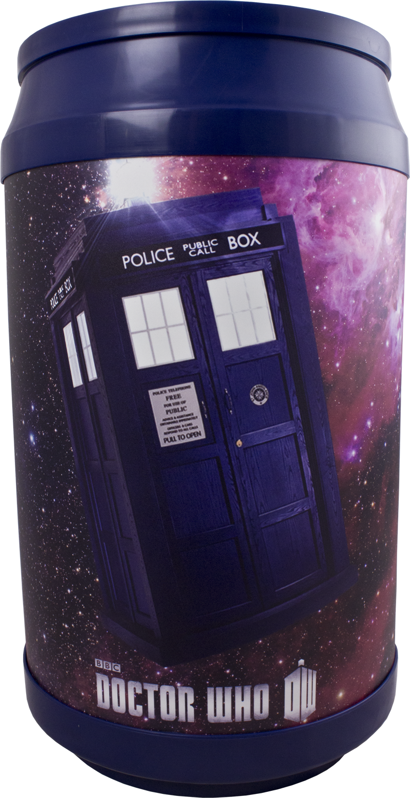 Tardis And Dalek Talking Bin (800x1557), Png Download