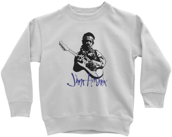 Jimi Hendrix 2 ﻿classic Kids Sweatshirt (580x580), Png Download