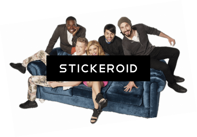 Pentatonix On The Sofa (683x475), Png Download