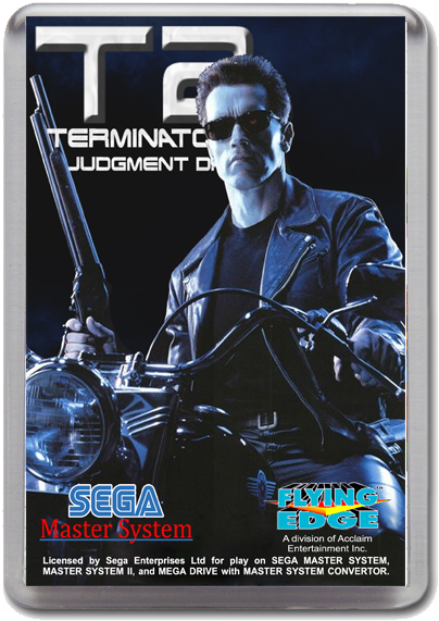 T2 Sega Master System Game Inspired Fridge Magnet (800x800), Png Download
