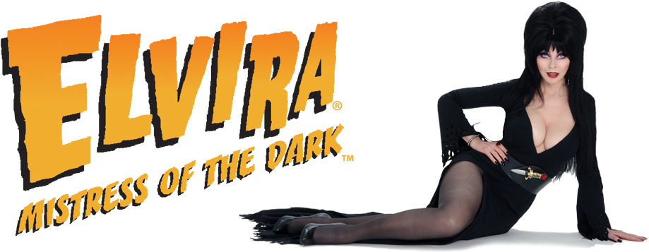 Elvira Mistress Of The Dark Logo (999x358), Png Download