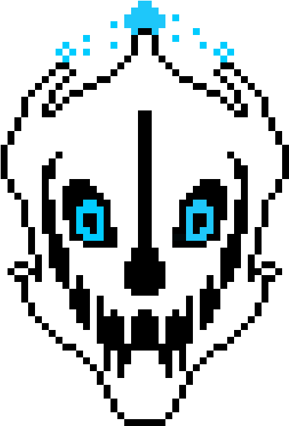 Gaster Blaster Template (470x660), Png Download