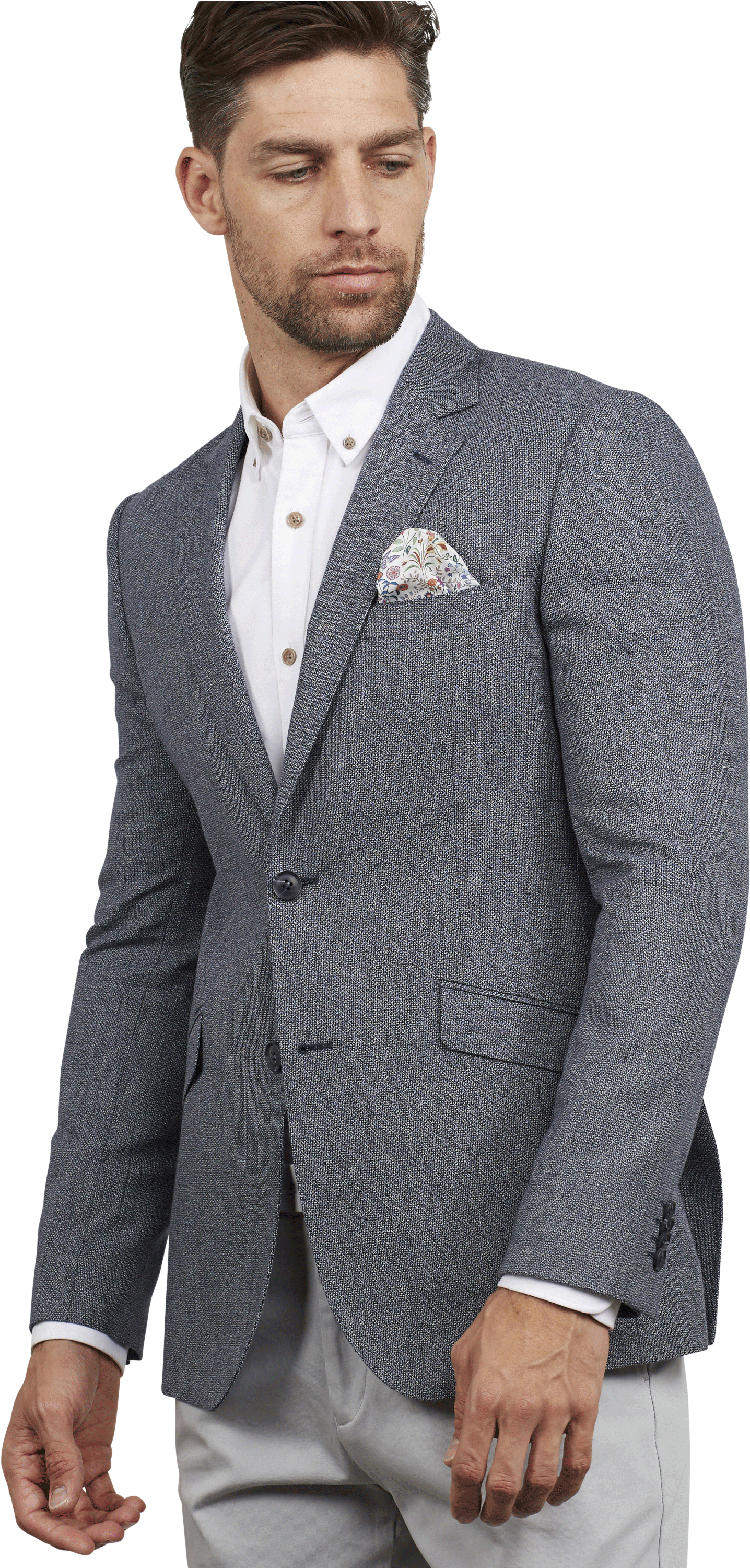 Get The Waymouth Texture Blazer In Charcoal Online (2000x3000), Png Download