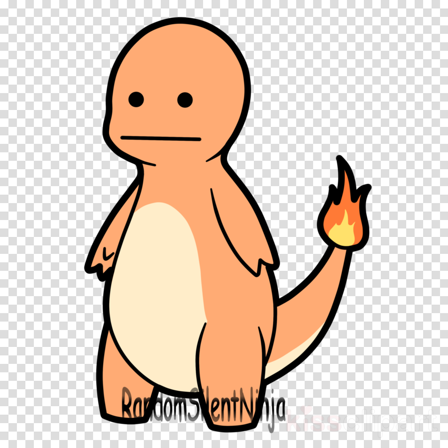 Derpy Charmander Clipart Charmander Pokémon Bulbasaur (900x900), Png Download