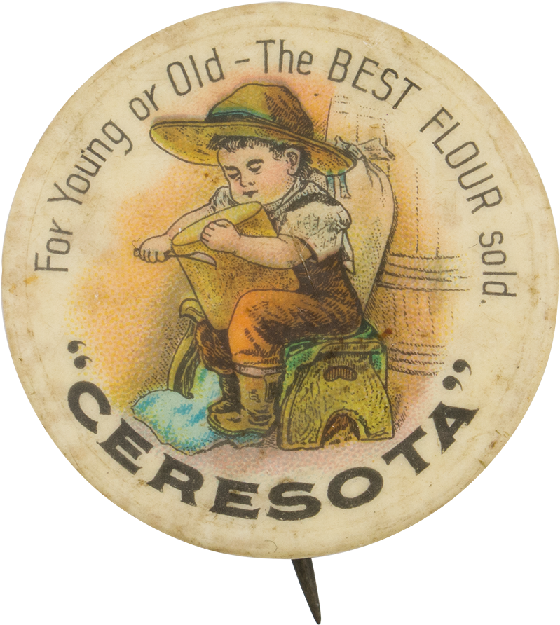 Ceresota Flour Advertising Button Museum (1000x1030), Png Download