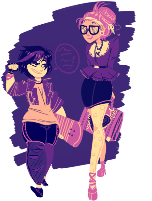 My Derpy Art Doobles Big Hero 6 Honey Lemon Bh6 Gogo (500x684), Png Download