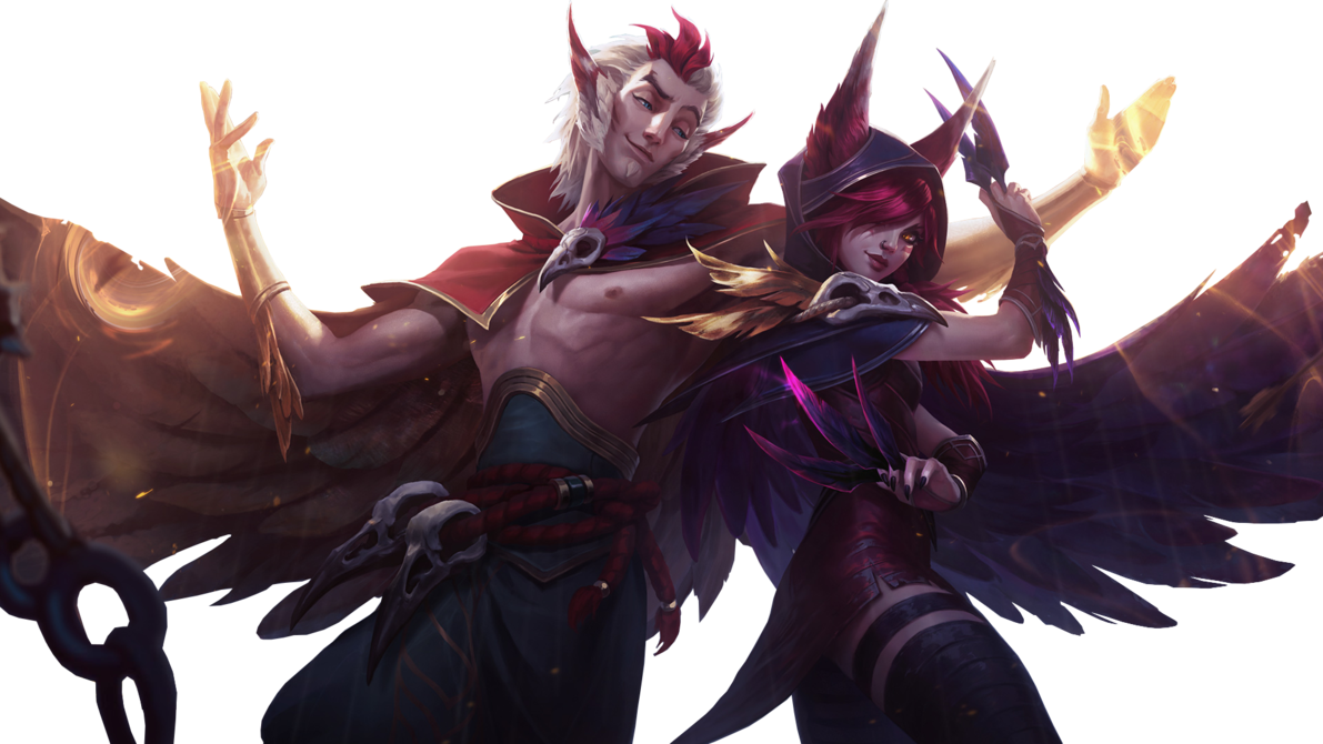 Xayah Png (1191x670), Png Download