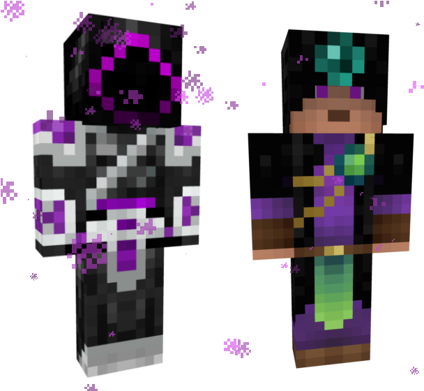 Other Hundreds Of Skins Minecraft Skins Ender Assassin (640x571), Png Download