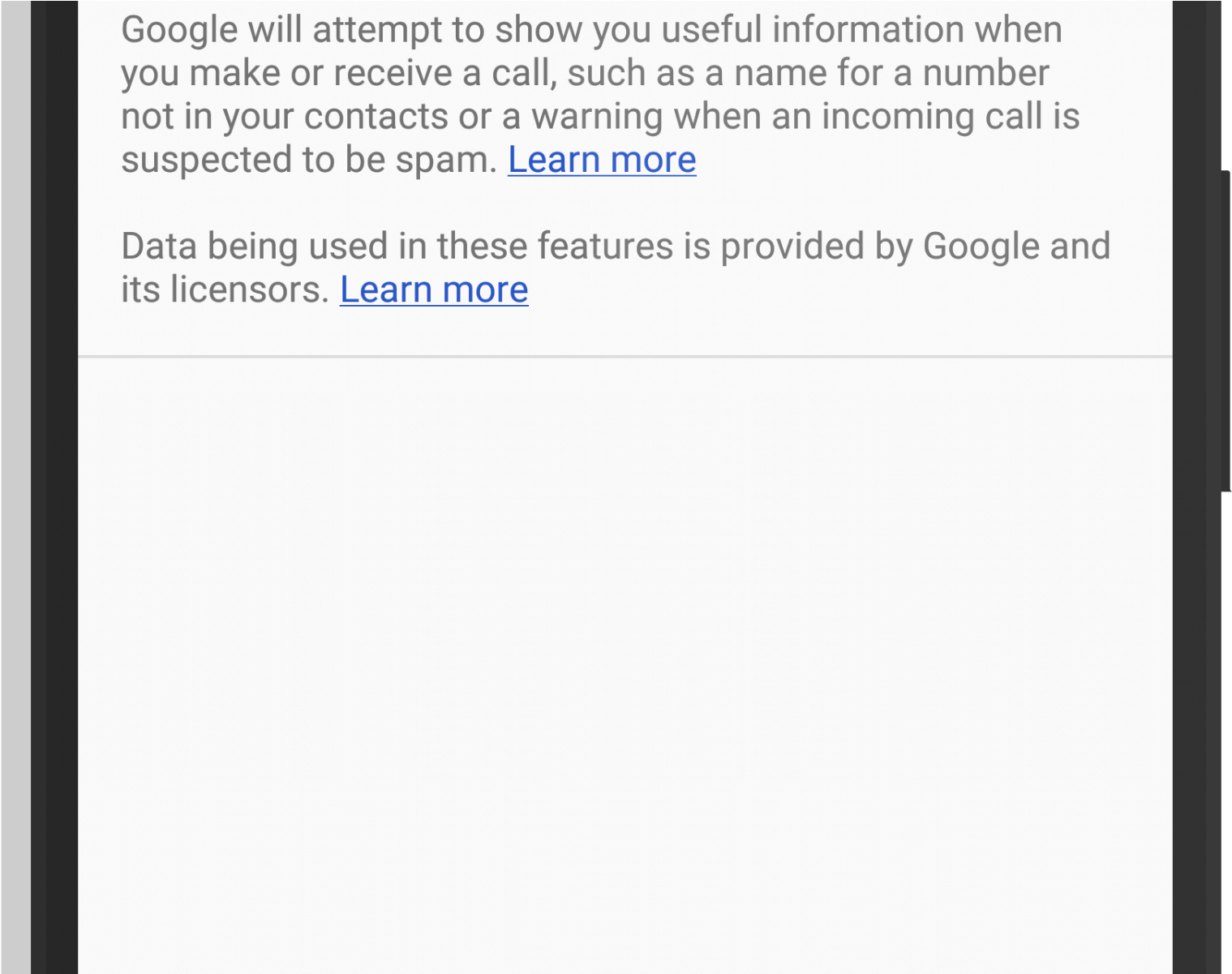 Spam Call Filtering To Voicemail In Google Phone (2000x1200), Png Download
