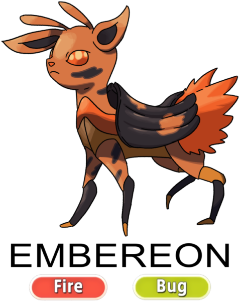 #pokemon#fakemon#fire (500x627), Png Download