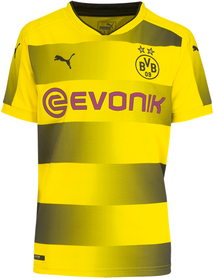 Puma Borussia Dortmund Youth Home Jersey 17/18 (600x600), Png Download