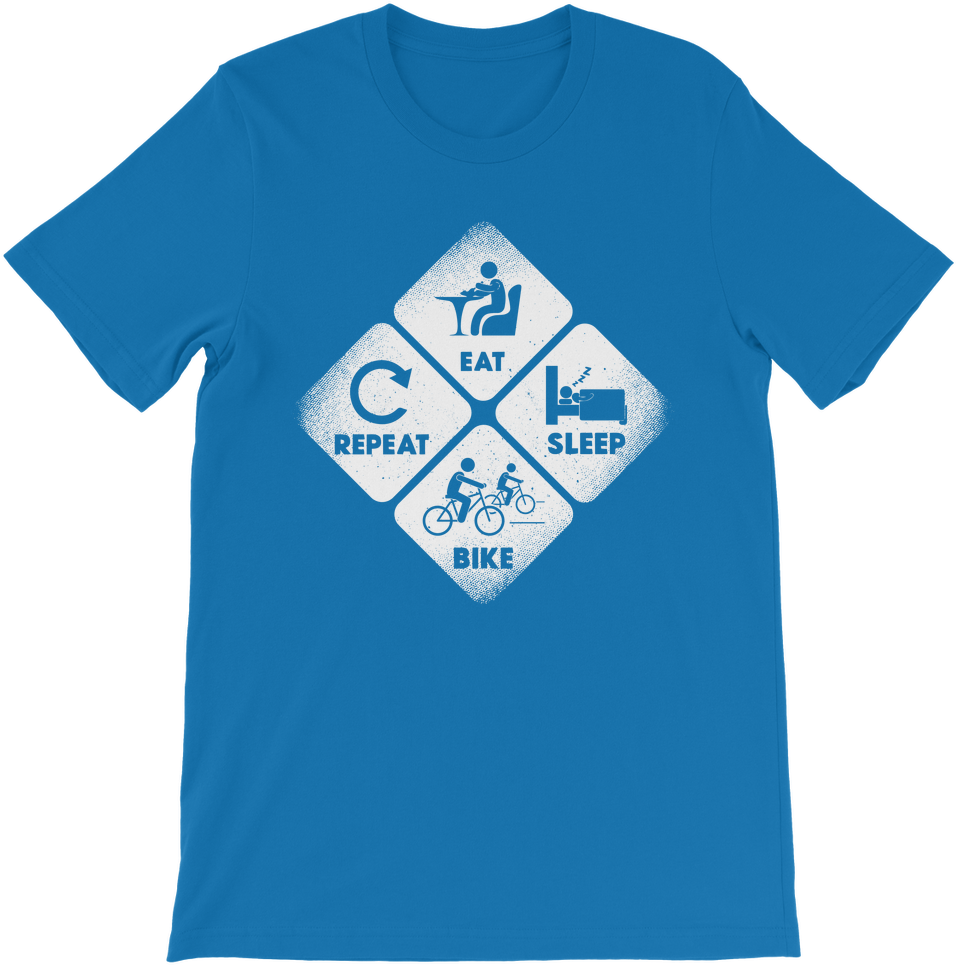 Eat, Sleep, Bike, Repeat ﻿premium Kids T-shirt (1024x1024), Png Download
