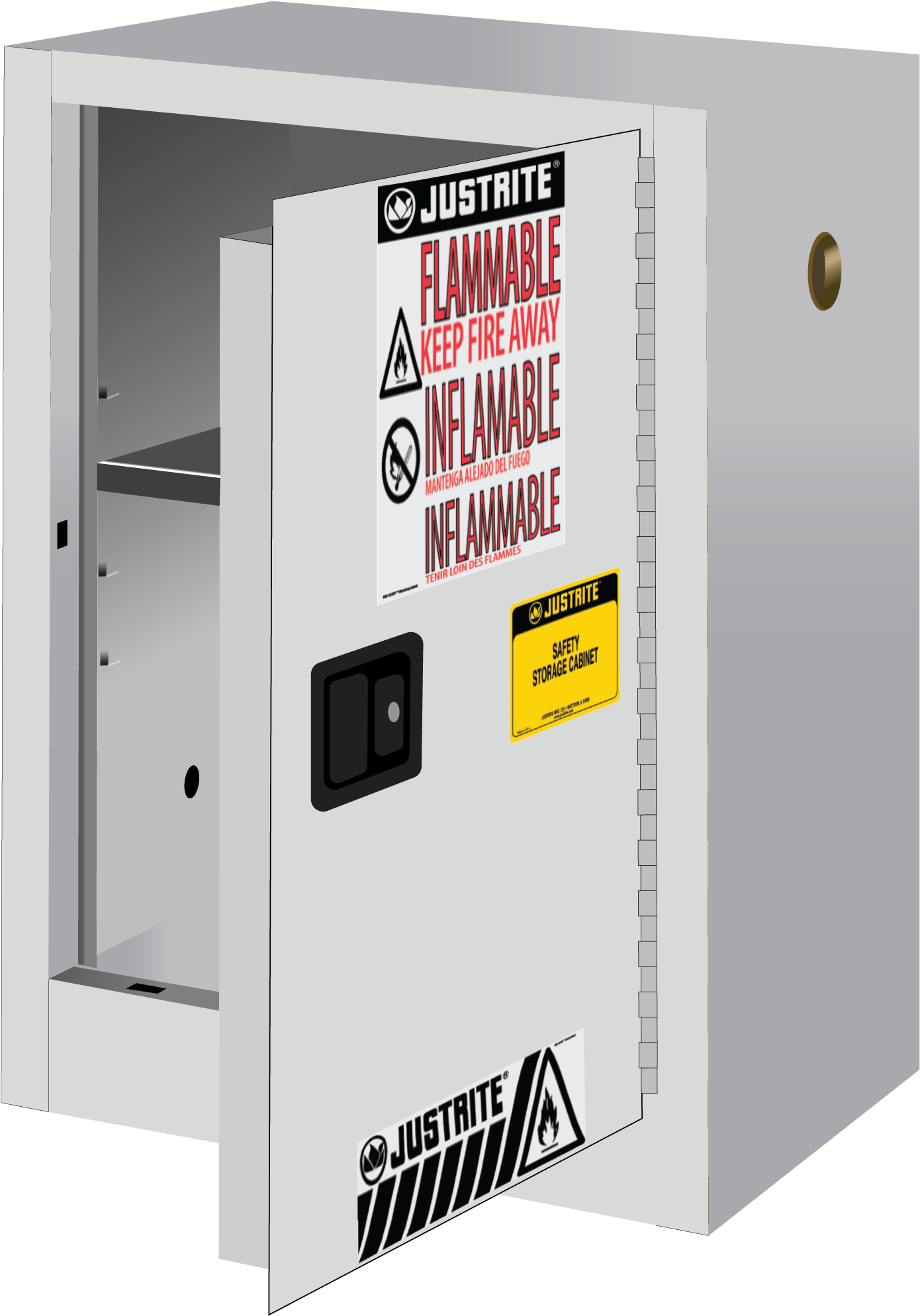 Sure-grip® Ex Compac Flammable Safety Cabinet, 12 Gallon, (1746x2376), Png Download