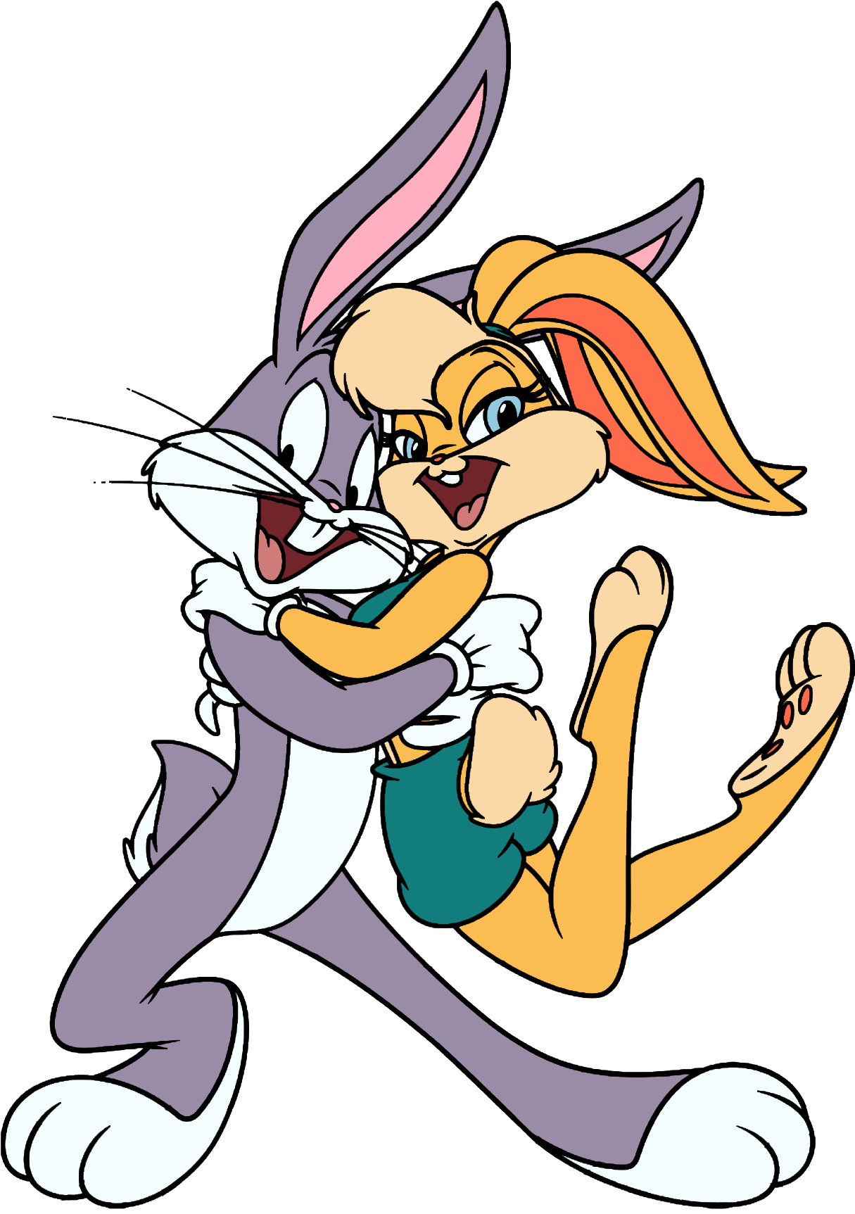 Bugs Bunny And Lola Bunny Have A Baby - Bugs And Babs Bunny (1334x1796), Png Download
