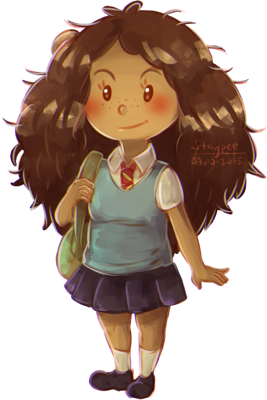 Chibi Hermione By Staypee On Deviantart Image Royalty - Deviantart (564x836), Png Download