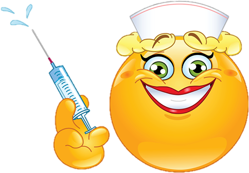 Nurse Smiley - Nurse Emoticon (500x400), Png Download