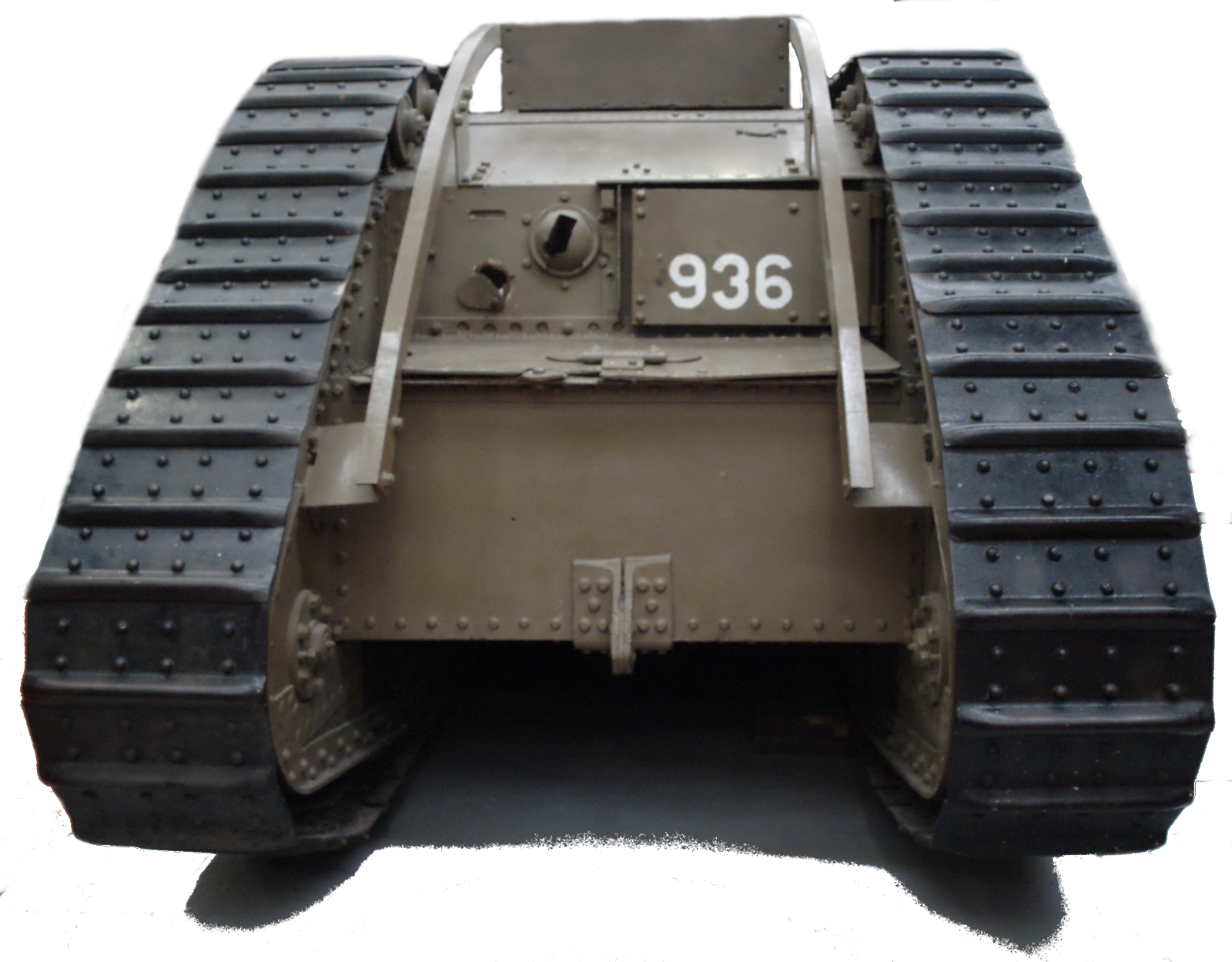 Mk Ix Tank Front1 - Tank In Front Png (1600x1250), Png Download