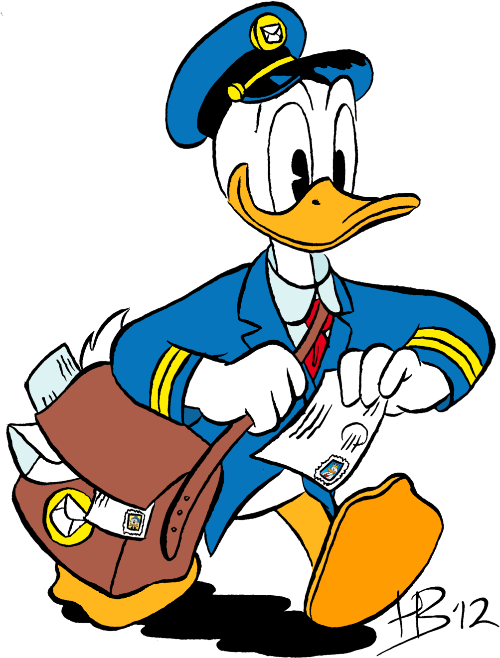 Donald Duck Png - Imagenes De Carteros Animados (1024x1352), Png Download
