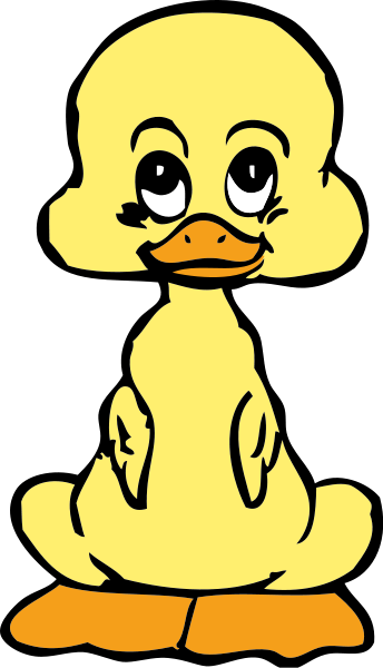 Pin By Melody Bray On Clip Art - Transparent Cartoon Duck (342x598), Png Download
