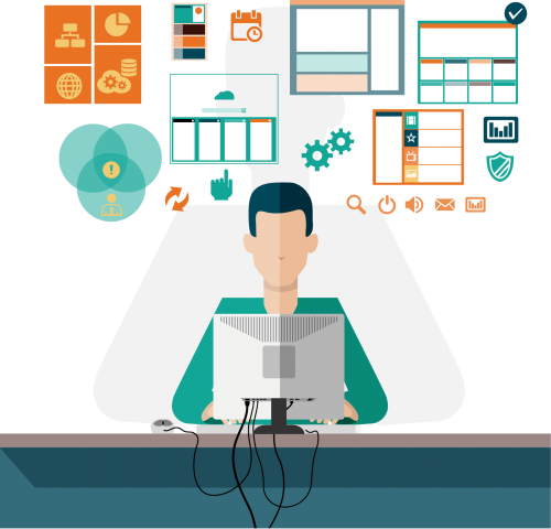 User Support Services - Computer User Vector Icon (500x480), Png Download