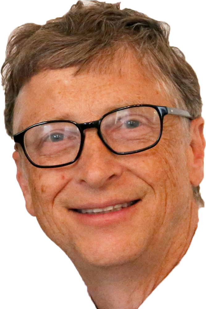 Clipart Photo Bill Gates - Bill Gates (1000x1000), Png Download