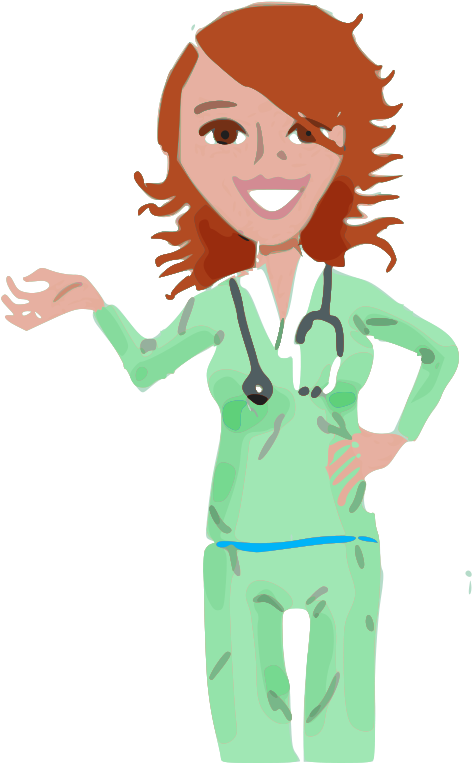 Medium Image - Nurse Free Clipart (498x800), Png Download