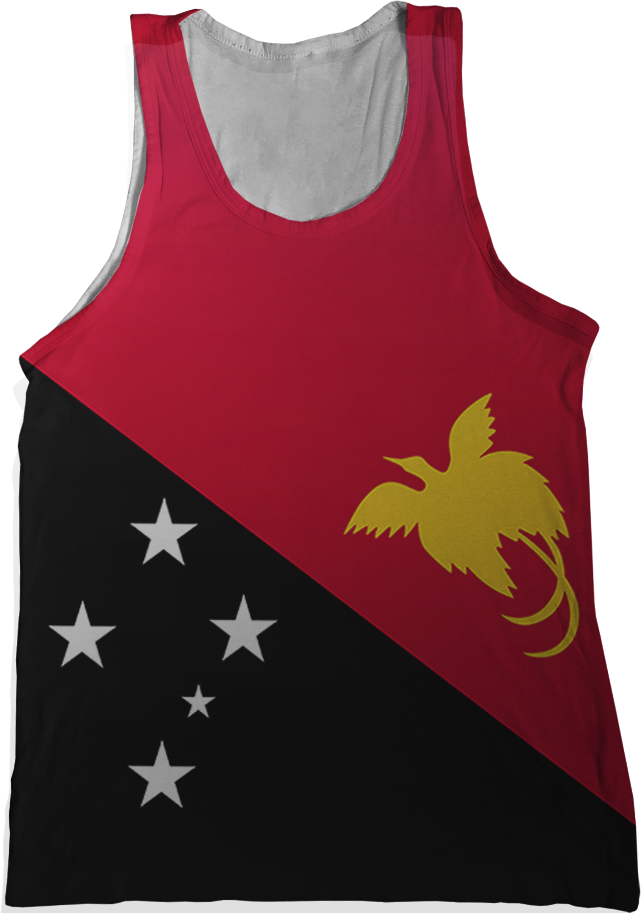 Papua New Guinea Flag Tank Top - Papua New Guinea Flag Png (1296x1786), Png Download