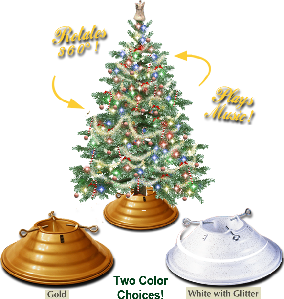We Also Sell Parts For Antique Heirloom Tree Stands - Rotating Christmas Tree Stand Uk (580x624), Png Download