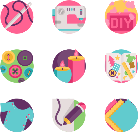 Diy & Crafts 50 Icons - Crafts Diy Icon Png (600x564), Png Download