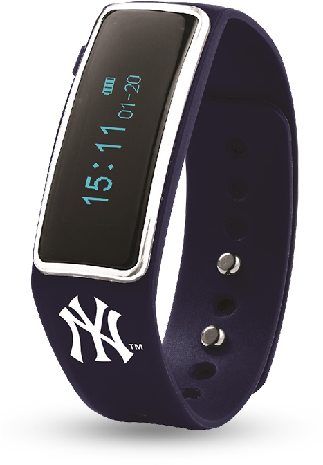 Mlb Ny Yankees - Nuband Analog Black Dial Unisex Watch-fnu-g0003nb (466x724), Png Download