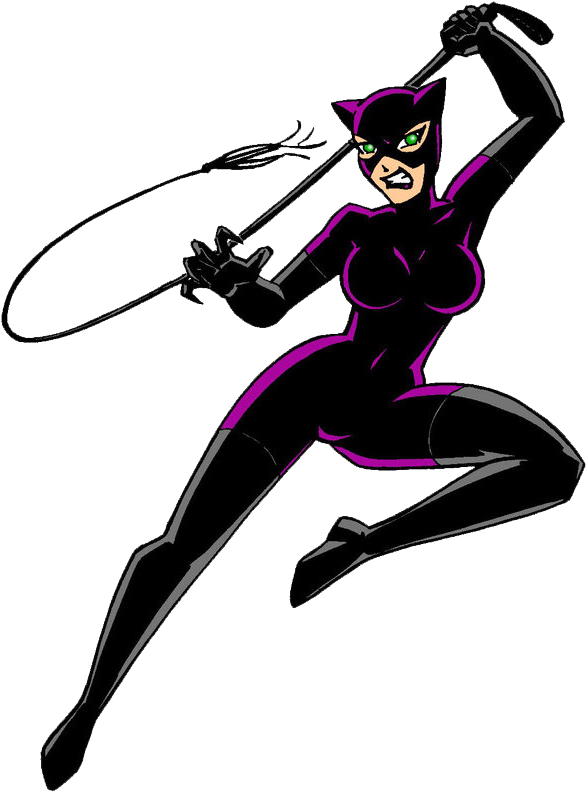 Catwoman Cartoon (900x820), Png Download