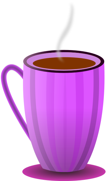 Coffee Grounds ** You Can Find Out More Details At - Purple Tea Mug Clip Art (351x600), Png Download